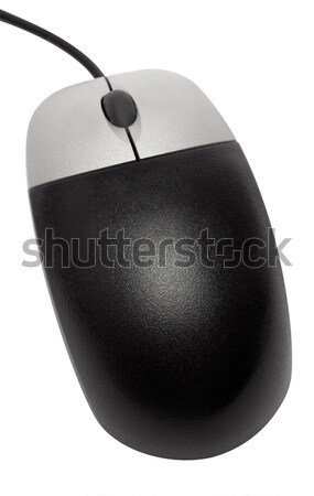 Nero mouse del computer isolato bianco file Foto d'archivio © winterling