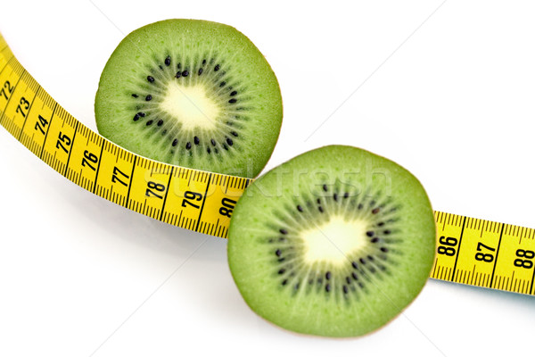 Sliced Kiwi and Measuring Tape Stock photo © winterling