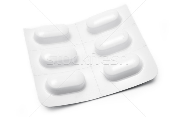 Pigułki odizolowany biały zdrowia muzyka narkotyków Zdjęcia stock © winterling