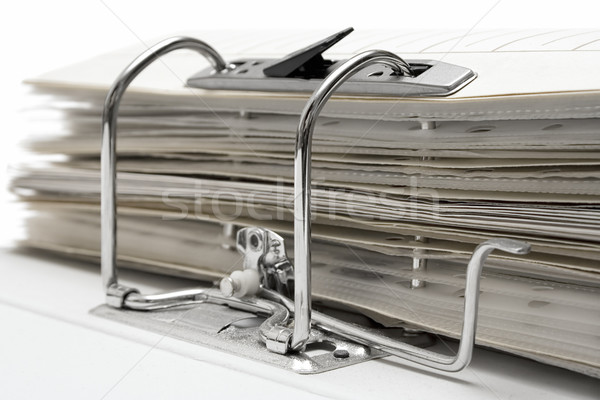 Open Lever Arch File Close View Stock photo © winterling