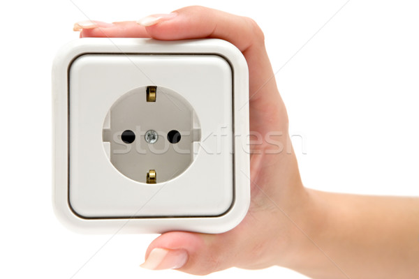 Holding a Power Outlet Stock photo © winterling