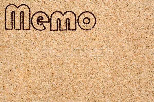 Memo Corkboard Stock photo © winterling