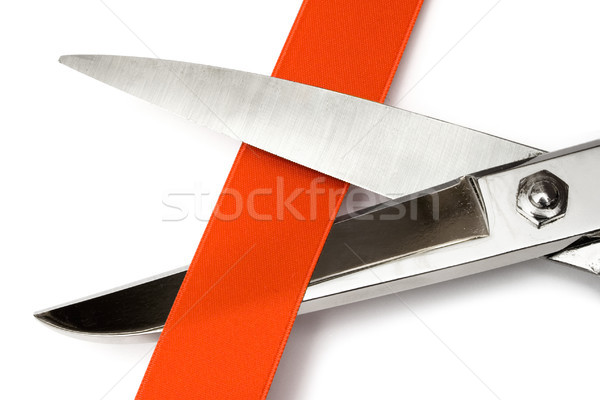 Cutting Red Ribbon Stock photo © winterling