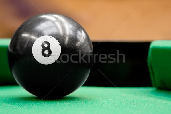 Pool Ball Number Eight Stock photo © winterling