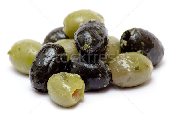 Green and Black Olives Stock photo © winterling