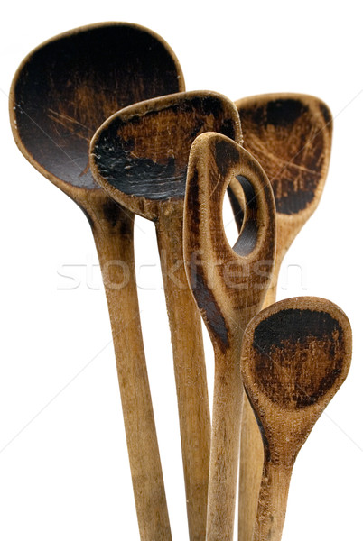 Vintage Wooden Spoons Stock photo © winterling