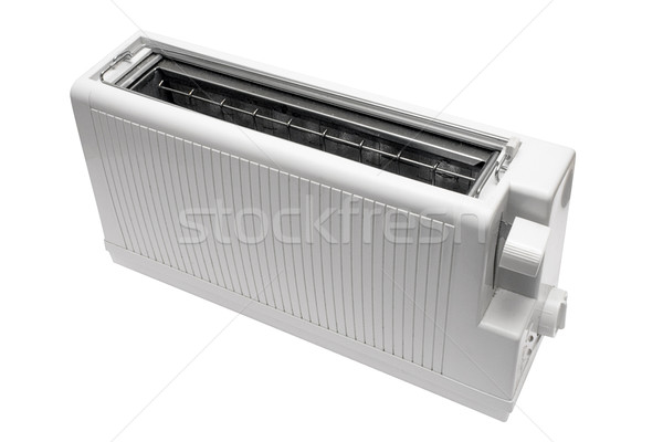 Weiß Toaster isoliert Datei Hintergrund Stock foto © winterling