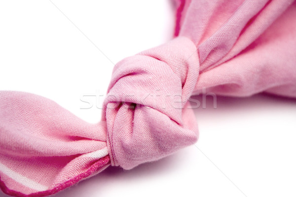 Rosa lenço isolado branco sinais pensando Foto stock © winterling