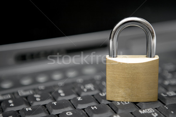 Padlock on Laptop Stock photo © winterling