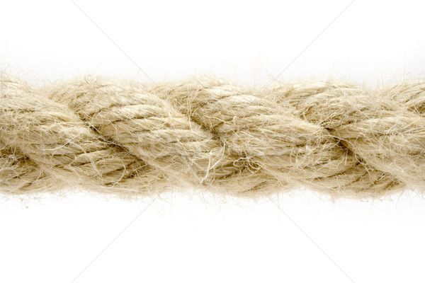 ロープ 詳細 マクロ ショット 孤立した 白 ストックフォト © winterling