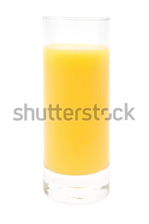 Glas Orangensaft heraus Saft isoliert weiß Stock foto © winterling