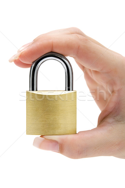 Holding a Padlock Stock photo © winterling