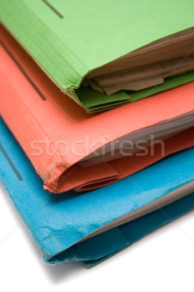 Colorful Binders Close-Up Stock photo © winterling