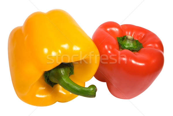 Red and Yellow Pepper with Clipping Path Stock photo © winterling