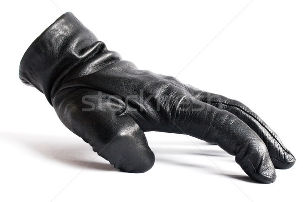 Black Leather Glove Stock photo © winterling