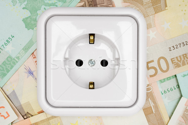 Power Socket on Banknotes Stock photo © winterling