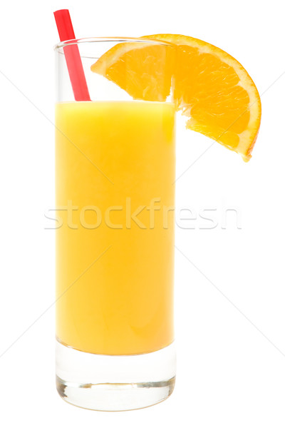 Glas frischen Orangensaft fruchtig Cocktail trinken Stock foto © winterling