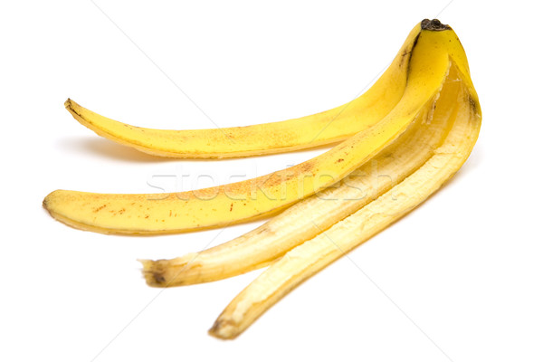 śliski bananów biały owoców spaceru Zdjęcia stock © winterling