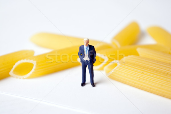 [[stock_photo]]: Miniature · homme · alimentaire · fond · cuisine