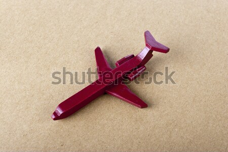 Repülőgép piros repülőgép szín háttér jókedv Stock fotó © wisiel