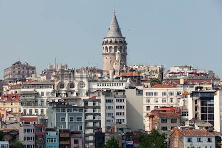 Galata tower in Beyoglu district of Istanbul, Turkey Stock photo © wjarek