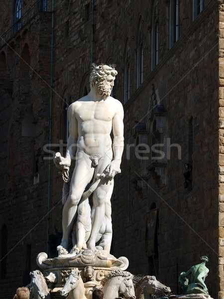 Fountain of Neptune in the Piazza della Signoria, Florence Stock photo © wjarek