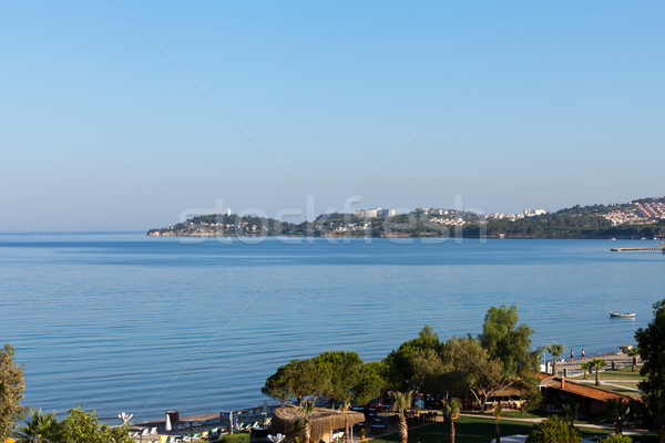 Aegean coast - Recreaiton area and beach Stock photo © wjarek