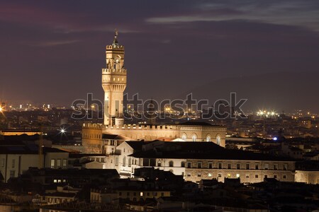 Palace Vecchio by night  Stock photo © wjarek