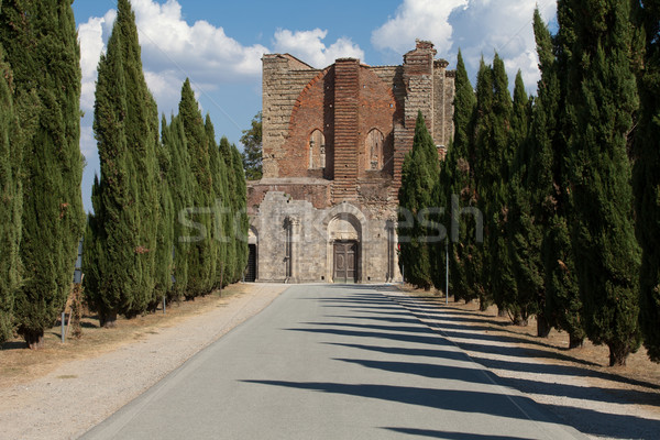 Alley near the Abbey of San Galgano Stock photo © wjarek