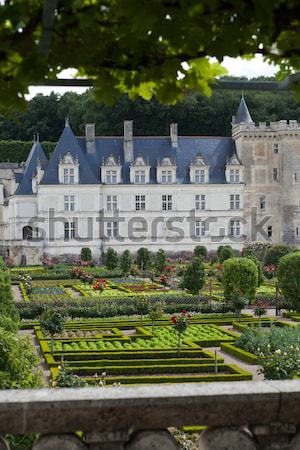 Gardens and Chateau de Villandry  in  Loire Valley in France  Stock photo © wjarek