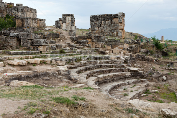 ruins of the ancient city of Hierapolis Stock photo © wjarek