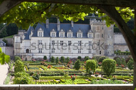 Gardens and Chateau de Villandry  in  Loire Valley in France  Stock photo © wjarek
