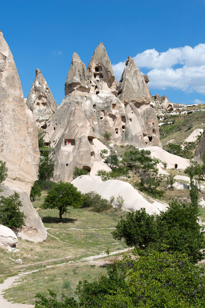 view of Uchisar castle in Cappadocia  Stock photo © wjarek