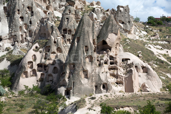 view of Uchisar castle in Cappadocia  Stock photo © wjarek