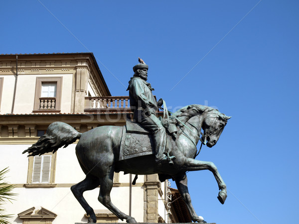 Monument of Garibaldi Pistoia - Tuscany Stock photo © wjarek