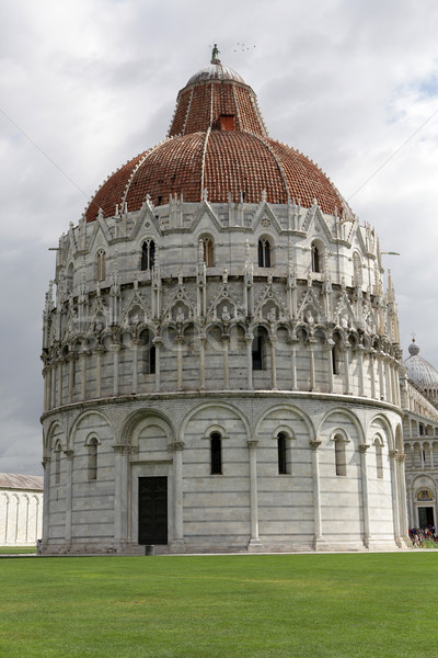 Pisa - Baptistry of St. John in the Piazza dei Miracoli Stock photo © wjarek