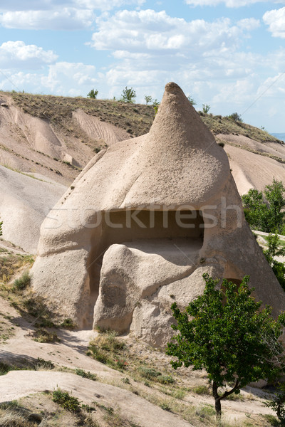 view of Uchisar castle in Cappadocia  Stock photo © wjarek