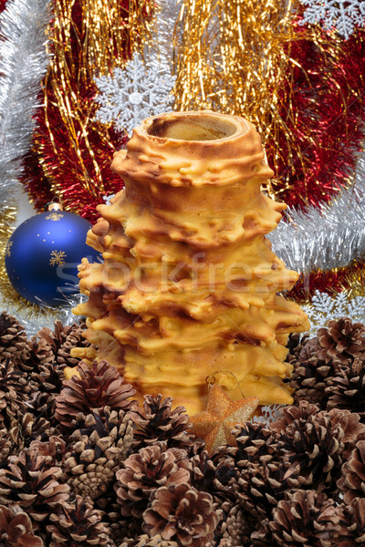 Neujahr heiter Weihnachten abstrakten Kuchen Raum Stock foto © wjarek