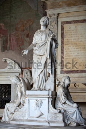 Florence túmulo príncipe mulheres atravessar Foto stock © wjarek