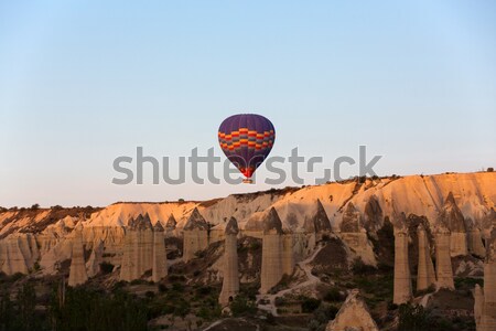 Stock photo: Cappadocia, Turkey.The greatest tourist attraction of Cappadocia , the flight with the balloon at su