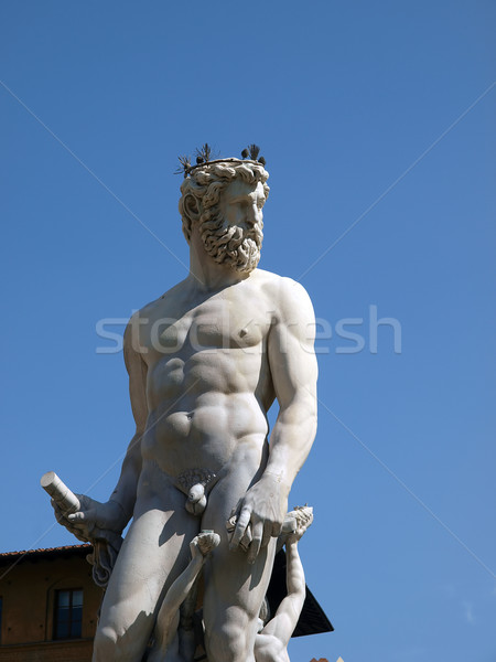 Florence - Statue of Neptune Stock photo © wjarek