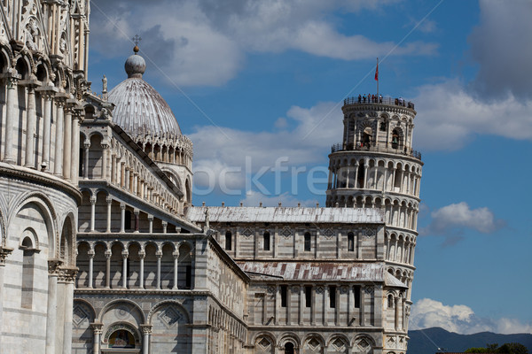 Pisa - Leaning Tower and Duomo in the Piazza dei Miracoli Stock photo © wjarek