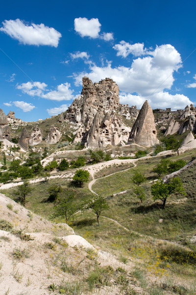 view of Uchisar castle in Cappadocia  Stock photo © wjarek