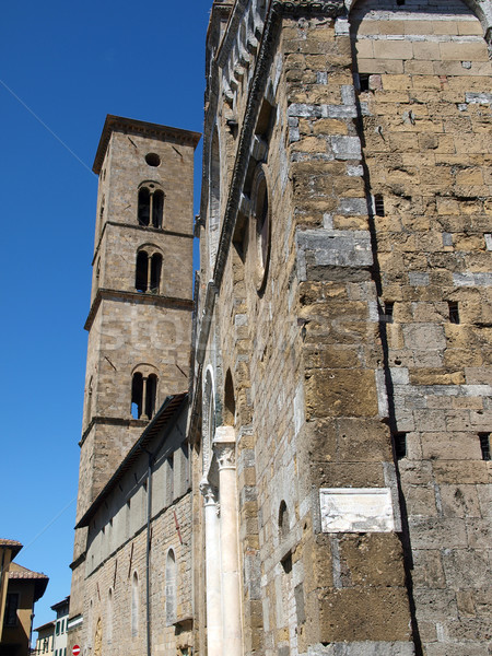 Volterra - Duomo and Bell Tower Stock photo © wjarek