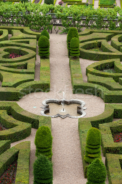 Splendid, decorative gardens at castles in France Stock photo © wjarek