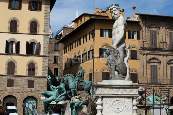 Florence, Piazza della Signoria Stock photo © wjarek