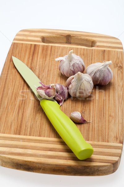 Garlic on the wooden table  Stock photo © wjarek