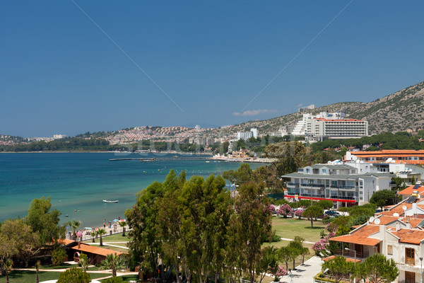 Aegean coast - Recreaiton area and beach Stock photo © wjarek