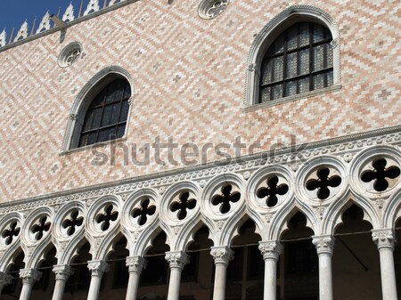ストックフォト: 宮殿 · ヴェネツィア · 窓 · 休暇 · 列 · 装飾