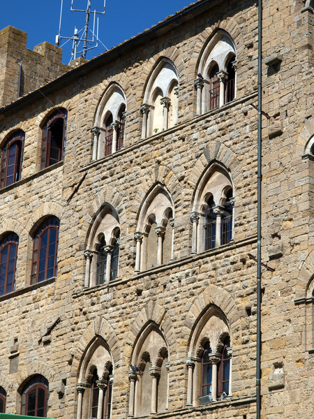 Alten schönen Fenster Toskana Italien Architektur Stock foto © wjarek